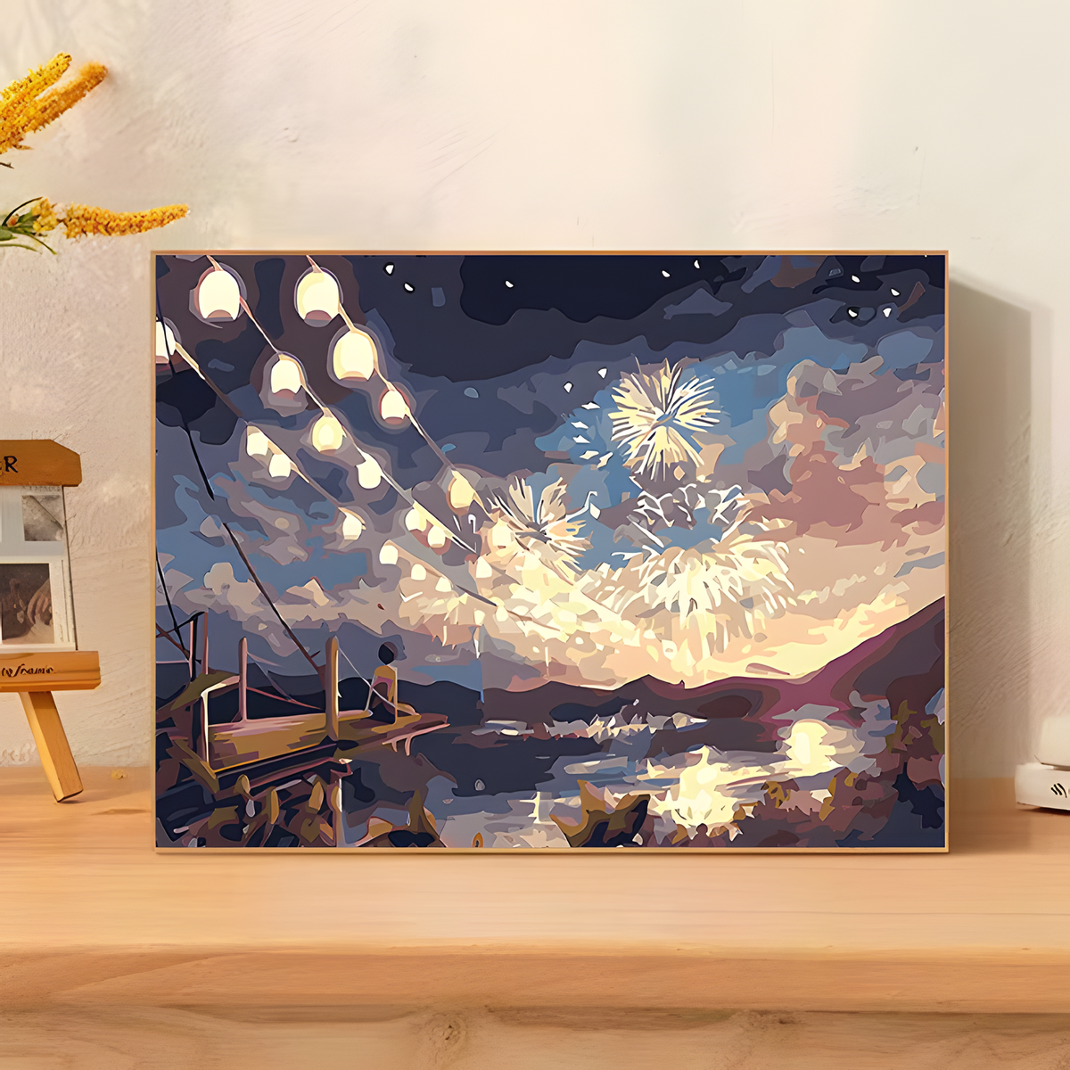 DIY Coastal Paint-by-Number Canvas