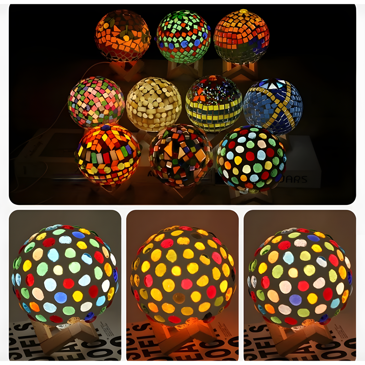 Mosaic Table Lamp Craft Kit