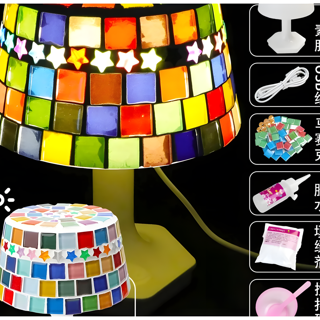 Mosaic Table Lamp Craft Kit
