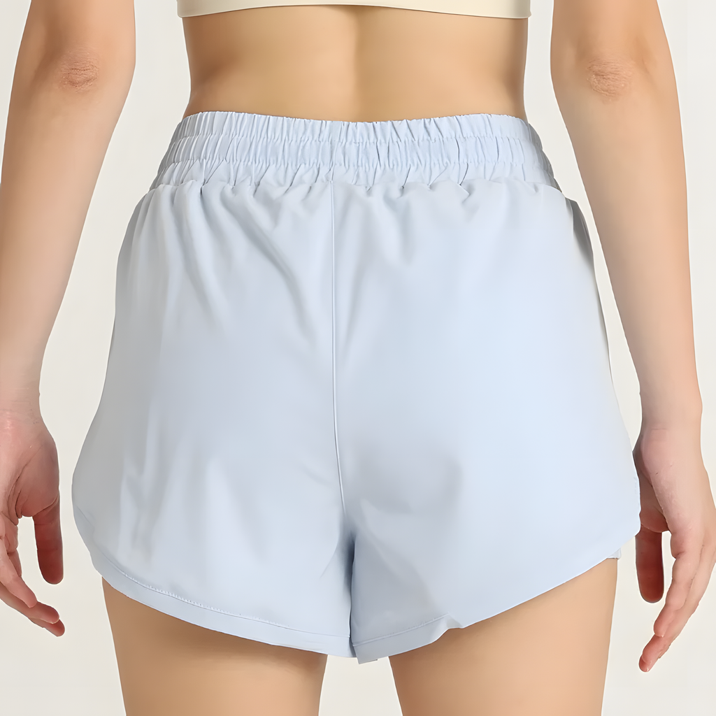 High Waist Three Quarter Workout Shorts