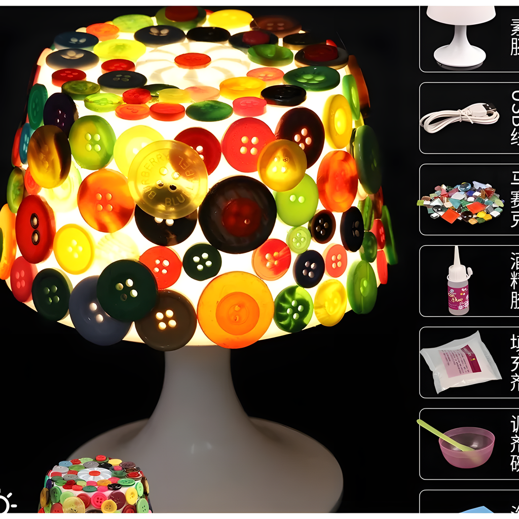 Mosaic Table Lamp Craft Kit