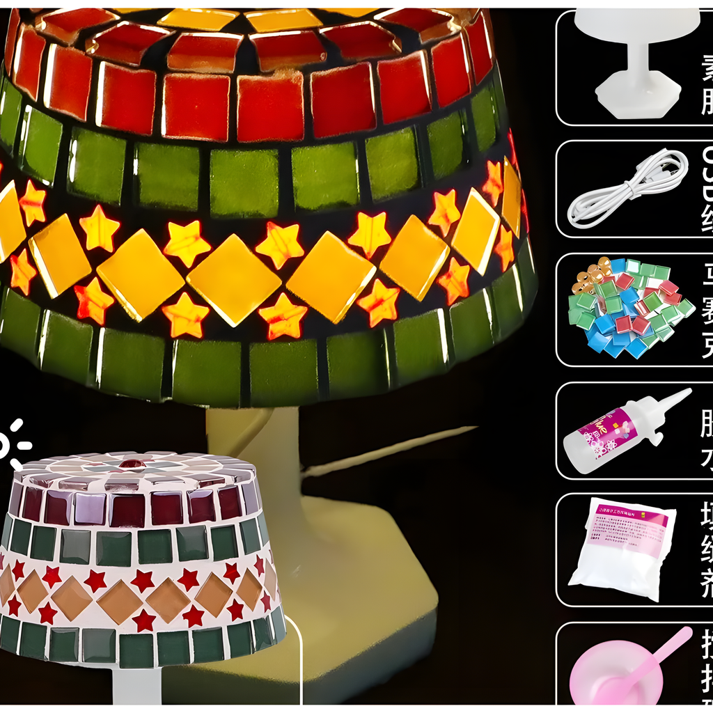 Mosaic Table Lamp Craft Kit