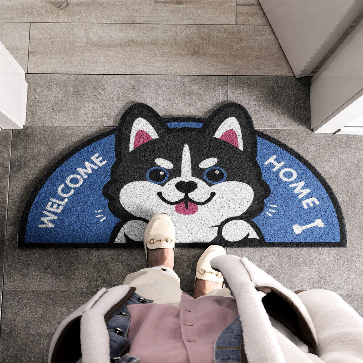 Semicircle Patterned Doormat