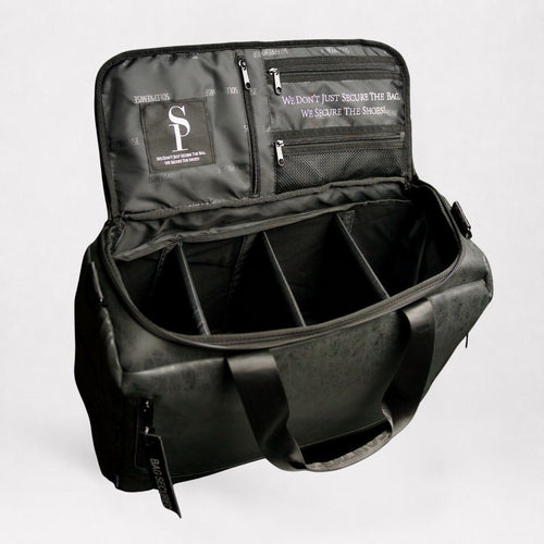 Black Leather Sneaker Duffle